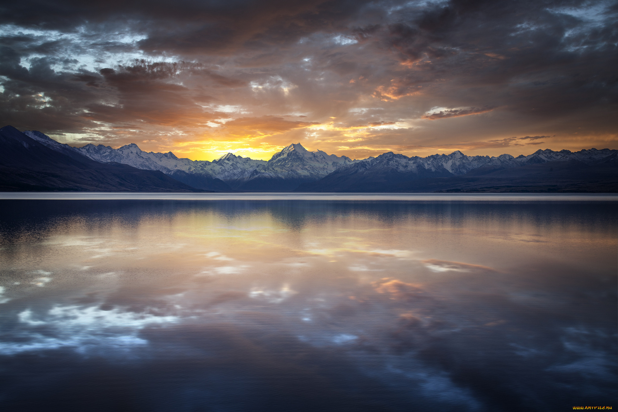 lake, pukaki, and, mount, cook, new, zealand, , , , , , , , 